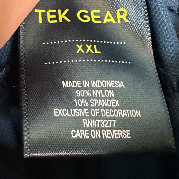 NWT Tek Gear High Rise Teal Blue Workout Pants Size XXL - Picture 4 of 5